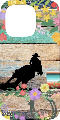 Miniatura 14 de Cute Serape Spring Flower Rodeo Western Horse Barrel Racing Case for iPhone 17
