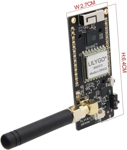 Miniatura 5 de LILYGO LoRa32 433Mhz ESP32 Placa de Desarrollo OLED 0.96 Pulgadas Tarjeta SD BLE WiFi Módulo TTGO