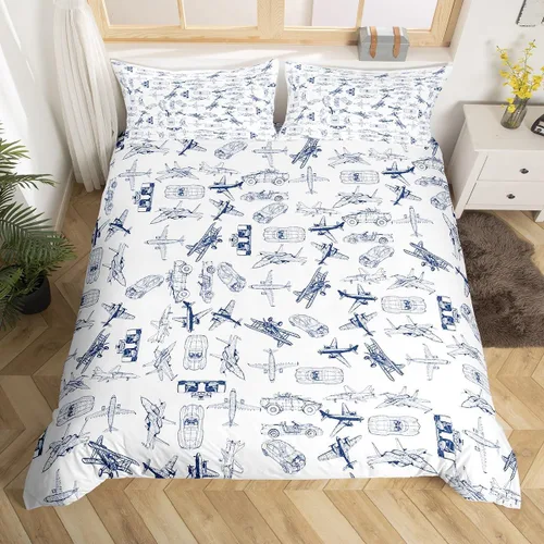 Miniatura 8 de Lindo juego de ropa de cama con dinosaurios, juego de funda de edredón con dibujos animados de cactus, funda de edredón decorativa, funda de edredón