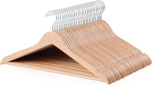 Miniatura 16 de Amazon Basics Perchas de madera para trajes, paquete de 30, color negro