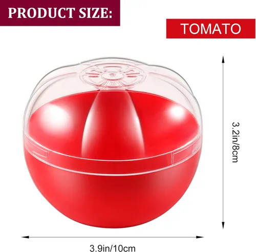 Miniatura 3 de Contenedores para almacenamiento de tomate, organizador reutilizable para refrigerador, organizador individual para mantener lima y tomate frescos