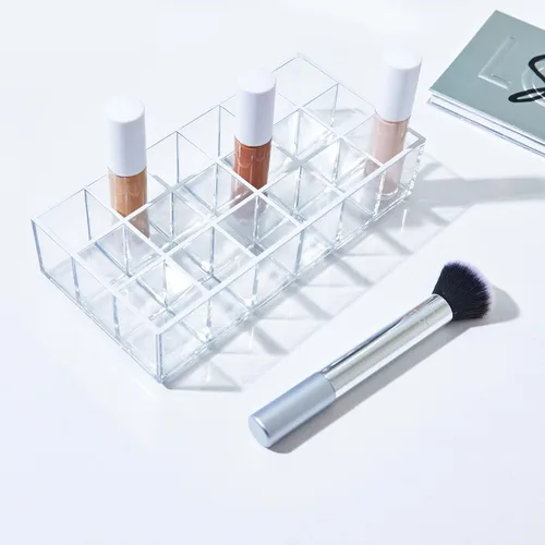Miniatura 2 de iDesign The Sarah Tanno Collection - Organizador de lápiz labial de plástico, 8 x 4 x 2 pulgadas, transparente