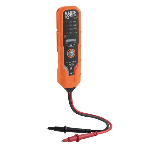 Miniatura 16 de Klein Tools CL120VP Kit de prueba de voltaje eléctrico con medidor de abrazadera, tres probadores, cables de prueba, bolsa