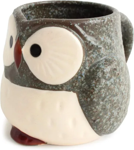 Miniatura 13 de Mino ware - Taza de cerámica japonesa con forma de búho, hecha en Japón (importación de Japón) CPM102 (rosa clavel)