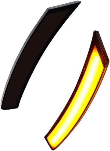 Lámparas de Marca Lateral Delantera LED de Lente Ahumada Ámbar Compatibles con 2006-2010 Pontiac Solstice, 2007-2010 Saturn Sky Lente ahumada LED