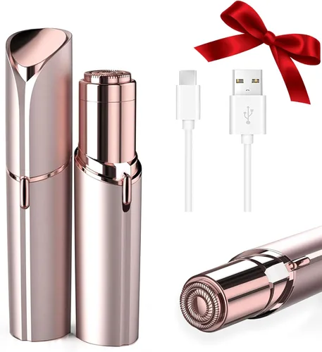 Miniatura 8 de tuokiy Depilación facial para mujeres, afeitadora facial sin dolor para mujeres, afeitadora facial para labios, barbilla con USB recargable