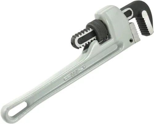 Miniatura 2 de uxcell Llave de tubo recta de mandíbula de gancho resistente con mango de aluminio de 8 pulgadas