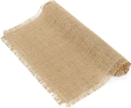 Miniatura 5 de Home·FSN Camino de mesa de arpillera, 100% yute vintage, 14 x 108 pulgadas, camino de mesa para bodas, fiestas, barbacoas, uso diario, vacaciones