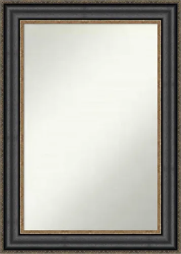 Miniatura 173 de Amanti Art Espejo personalizado, espejo de baño negro puente, espejo de pared o espejo de tocador de baño sobre el fregadero (26 x 26 pulgadas)