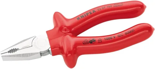 Miniatura 5 de Knipex 03 06 160 SB Alicates Combinados 6,3" con asas aisladas en envases blister
