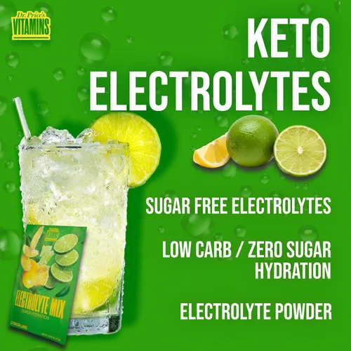 Miniatura 7 de Paquetes de electrolitos en polvo, electrolitos sin azúcar, paquetes de hidratación, mezcla de electrolitos, electrolitos cetogénicos (30 paquetes)