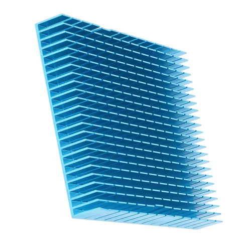 Miniatura 7 de Disipador de calor 5.906x4.724x0.787 in Disipador de calor de aluminio para computadora de enfriamiento de PC, placa PCB, módulo de radiador de Azul