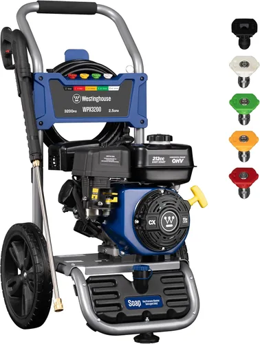 Miniatura 15 de Westinghouse WPX2700 - Lavadora a presión a gas, de 2700 PSI y 2.3 Max GPM, tanque de jabón a bordo, pistola de pulverización y varilla, juego de 5