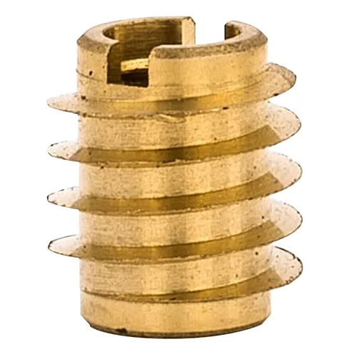 Miniatura 9 de E-Z LOK Inserto roscado para cuchillo para madera dura, insertos de rosca de latón, 10-24 roscas internas, 0.500 pulgadas de longitud, paquete de 25