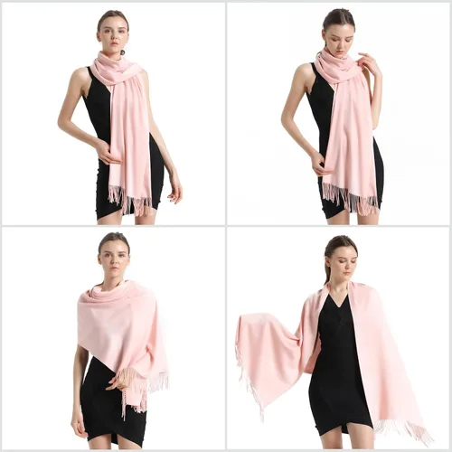 Miniatura 4 de vimate Pashmina Scarf and Shawl - Soft Women Pashminas Wrap for Wedding Evening Party (20 Colors)