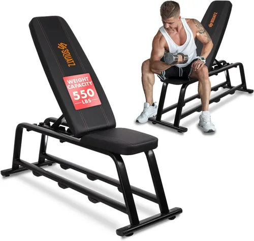 Miniatura 9 de SQUATZ Adjustable Bench for Home Gym - Versatile Weight Bench for Men & Women - Ergonomic Workout Bench for Bench Press & Full Body Exercise