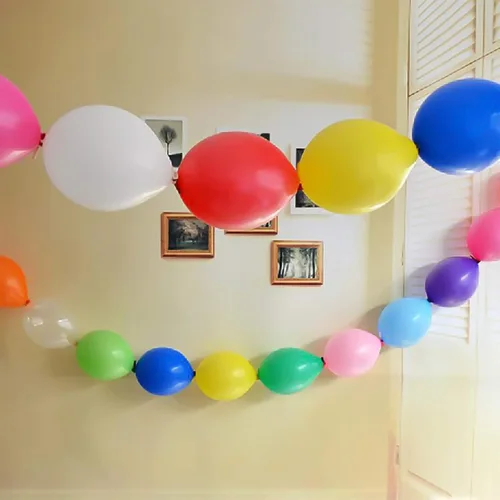 Miniatura 5 de IN-JOOYAA Globo de látex rosa bebé de 6 pulgadas, 100 globos de enlace rápido para decoración de fiestas