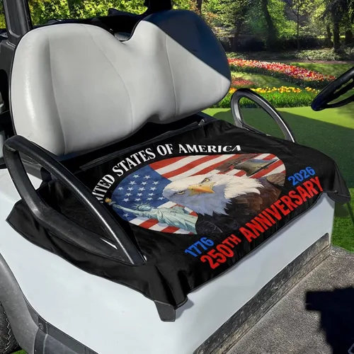 Miniatura 28 de Yewattles Funda de Asiento de Carrito de Golf Portátil Toalla de Asiento Club Car Ajuste Universal Carrito de Golf de 2 Asientos