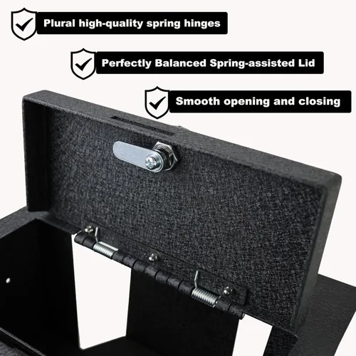 Miniatura 3 de Caja de seguridad para consola central: caja fuerte para pistola de consola KEREN compatible con Toyota Tundra 2022-2026 y Toyota Sequoia 2023-2026