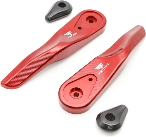 Miniatura 7 de Paramanos de motocicleta Billet Protectores de mano con deslizador para Ducati Multistrada 1260/1200/950 y Hypermotard 950 2015 en adelante, negro