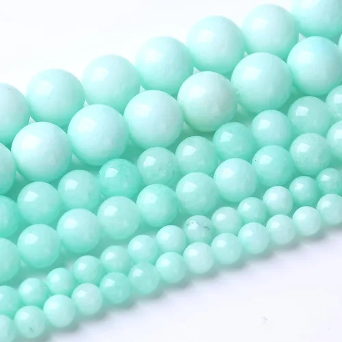 Miniatura 15 de 32 piezas de cuentas de piedra de jade de rodonita roja natural de 12 mm, cuentas sueltas redondas de piedra para fabricación de joyas, energía Jade