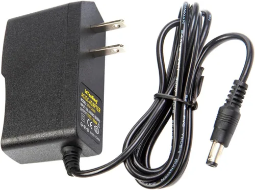 COOLM Adaptador de fuente de alimentación de CA a CC 12V 500mA 100-240V 50 60hz a 12V 0.5A Cargador 6W 0.217 in x 0.098 in DC Plug para cámara de
