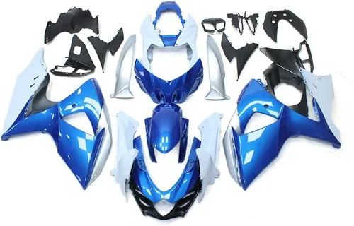 Miniatura 90 de Kit de carenado de inyección azul, negro y blanco para Suzuki GSXR600 GSX750 2006 2007 GSXR 600 GSX-R750 06 07 ABS Carenado de plástico completo