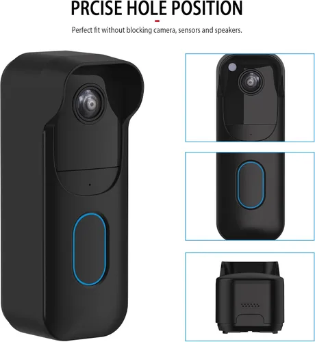Miniatura 4 de Funda de silicona para Blink Video Doorbell (2.ª generación), funda protectora de silicona resistente a la intemperie con borde para la nueva cámara