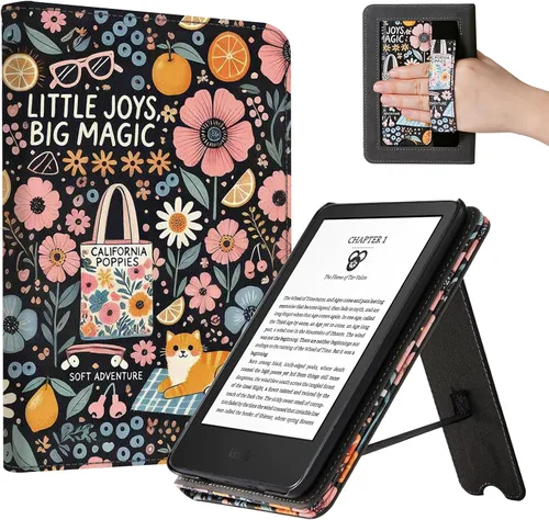 Miniatura 14 de CoBak Case for 6" E-Reader - PU Leather Smart Cover with Auto Sleep/Wake & Hand Strap