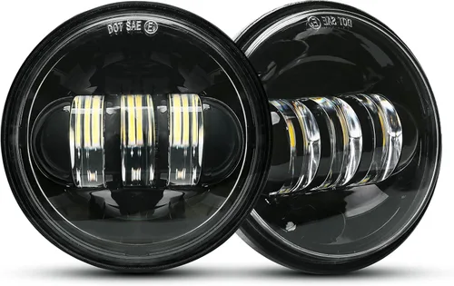 LX-LIGHT 4.5 pulgadas Luz LED Negra de Pasar Antiniebla de Foco Auxiliar para Proyector de Motocicletas Lámpara de Conducción Negro