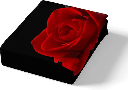 Miniatura 5 de Feelyou Juego de ropa de cama con rosas rojas, funda de edredón floral de lujo para niñas, mujeres, parejas, amantes, románticas, flores, funda