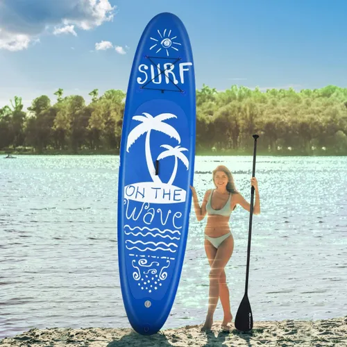 Miniatura 5 de GYMAX Tabla de remo, tabla de remo inflable con accesorios de SUP, aleta extraíble, paleta, bomba, correa y bolsa de transporte, tablas de remo
