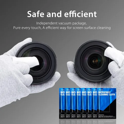 Miniatura 4 de VSGO Kit de limpieza de cámara sin espejo 11 en 1 para cámaras Canon, Nikon, Sony, Samsung, Fuji DSLR, bolígrafo de limpieza de lente de soplador