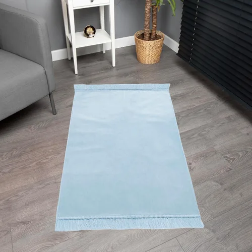 Miniatura 2 de Modefa Janamaz - Alfombra de oración islámica turca de terciopelo para hombres y mujeres, Sajada tradicional musulmana, Ramadán o regalo de Eid