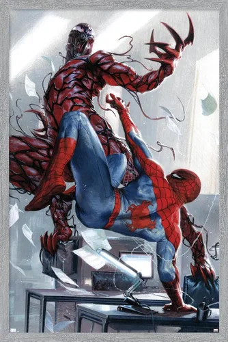 Miniatura 13 de Trends International Marvel Comics Carnage - Póster de pared de batalla con Spider-Man, 22.375 x 34 pulgadas, versión premium sin marco