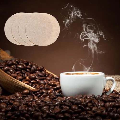 Miniatura 6 de 1000 PIEZAS Filtros de Café Sin Blanquear Papel de Filtro de Café Sin Blanquear Filtros Redondos para Cafetera Compatibles con Filtros de Café y Té