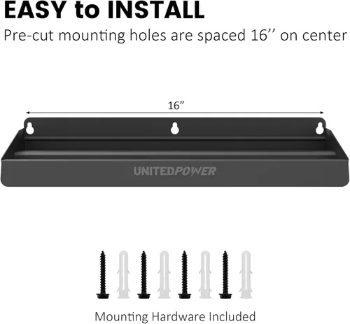 Miniatura 4 de UNITEDPOWER Soporte para Martillos, Organizador de Estante de Almacenamiento de Montaje en Pared para Taller, Cobertizo, Garaje, Hogar, Compatible
