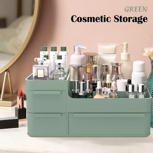Miniatura 2 de CHANCETSUI Organizador de maquillaje, juego organizador de cajones apilables, bandejas organizadoras de escritorio de baño y encimera de tocador