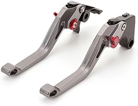 Miniatura 14 de Palancas de freno y embrague CNC para motocicletas Ninja 300R, 400, 250R, 250, 125 y ZX25R Palanca verde con ajuste negro.
