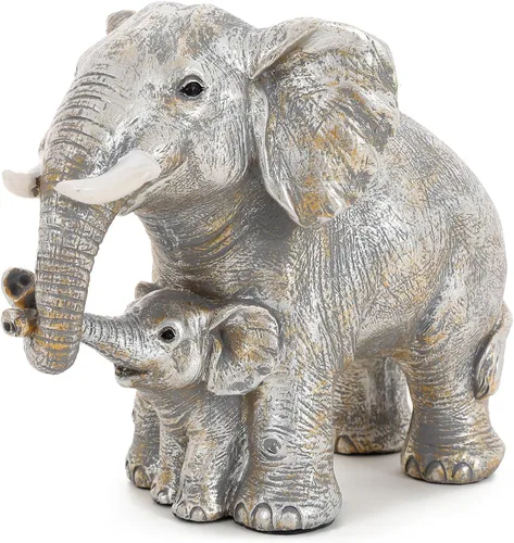 Decoraciones de buena suerte, regalos de elefante para mujeres, figuras únicas para el hogar, habitación, baño, dormitorio, decoración de estante de