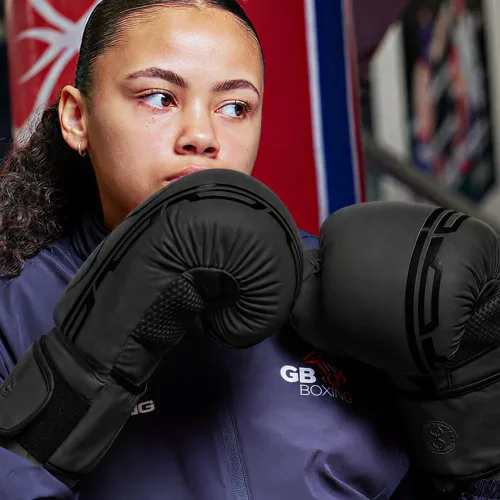 Miniatura 8 de Guantes de boxeo STING Armaplus Material exterior T3, sistema de revestimiento flotante, relleno de núcleo Hi Flow, correa de soporte de muñeca