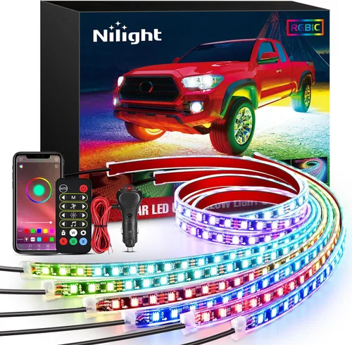 Miniatura 22 de Nilight - Tira de luz para plataforma trasera de camión de 48 pulgadas con marco de aluminio, tira de luz LED de triple fila de 780 LED con luces