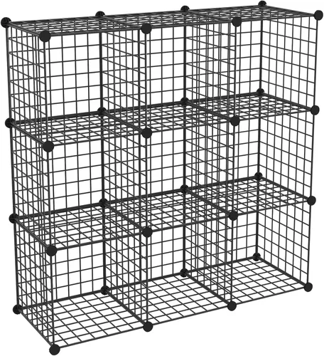 Miniatura 14 de HUBSON Organizador de almacenamiento de cubos de alambre, organizadores y estantes de almacenamiento para libros/juguetes/artesanías/plantas