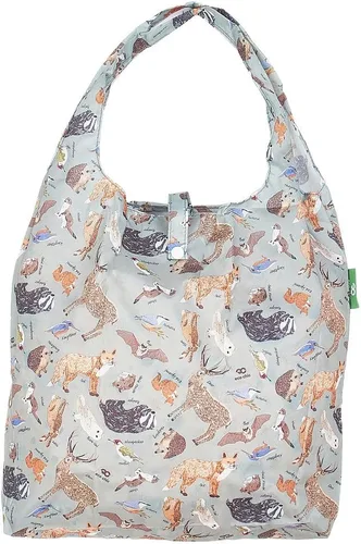 Miniatura 24 de ECO CHIC Bolsas plegables reutilizables para comestibles, bolsa de compras ligera, reciclada y reutilizable, bolsa plegable impermeable Gafas Gatos