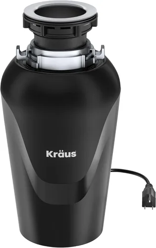Miniatura 17 de KRAUS WasteGuard KWD100-100MBL - Triturador de basura ultra silencioso de 1 HP con conexión rápida, cubierta de drenaje para fregadero de cocina