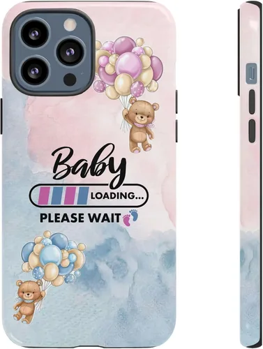 Miniatura 42 de Cute Baby Loading Phone Case for iPhone Models and Variants - Sweet Maternity Phone Cover for Pregnancy Reveal or Baby Shower Matte