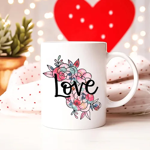 Miniatura 5 de Tintnut Vinilo permanente – 10 hojas de 12 x 10 pulgadas, hojas de vinilo adhesivo permanente con patrón floral rosa para máquina de corte