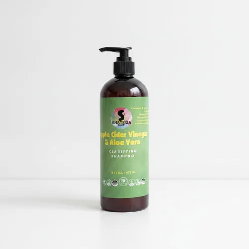 Champú aclarante de vinagre de sidra de manzana y aloe vera, acumulación de desintoxicación, alivia la picazón del cuero cabelludo y ayuda a