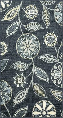 Miniatura 59 de Maples Rugs Reggie - Alfombra de pasillo floral, fabricada en Estados Unidos, lavable, antideslizante, alfombra de interior para cocina, pasillo