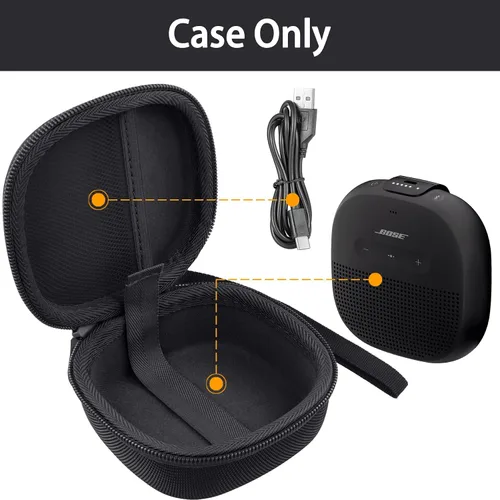 Miniatura 2 de Estuche duro para Altavoz inalámbrico portátil Bose SoundLink Micro Altavoz Bluetooth, negro